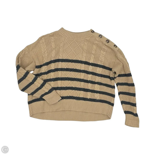Sweater By Clothes Mentor In Brown & Grey, Size: 12