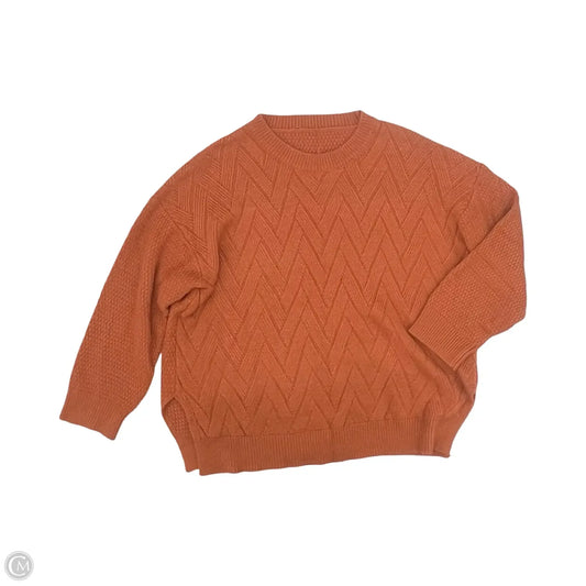 Sweater By Shein In Orange, Size: 3x