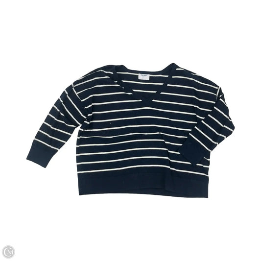 Sweater By Old Navy In Blue & Cream, Size: 3x