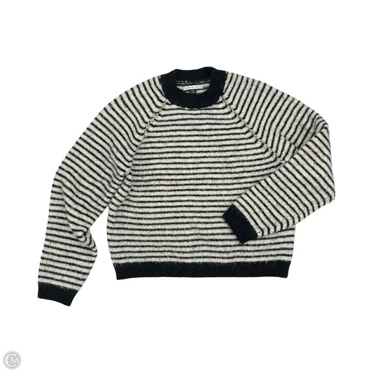 Sweater By American Eagle In Black & Cream, Size: M