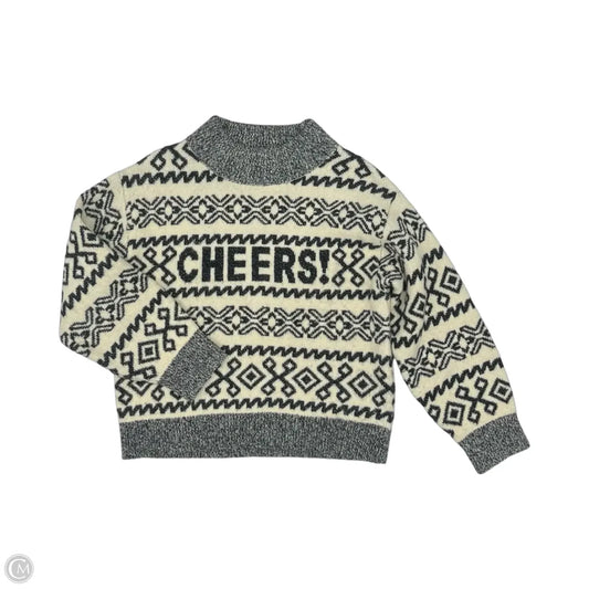 Sweater By A New Day In Cream & Grey, Size: M