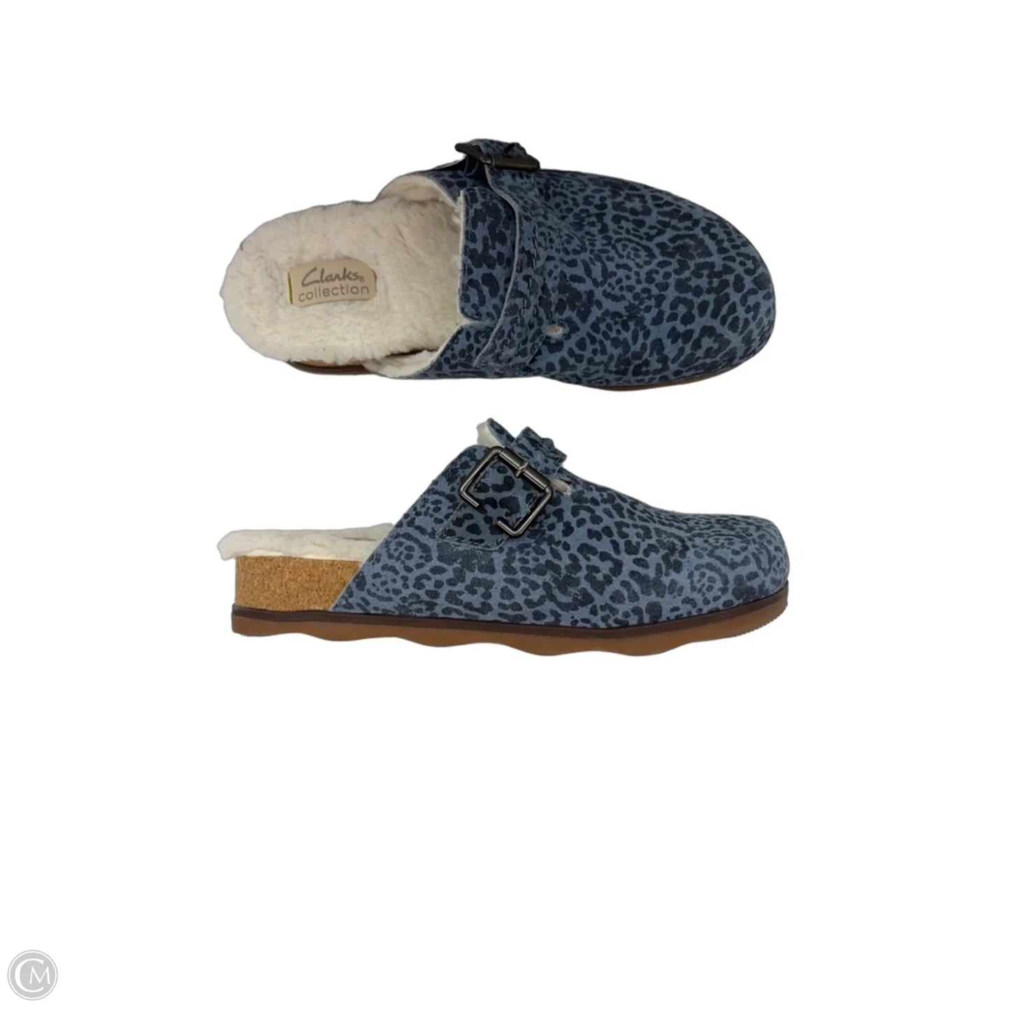 Shoes Flats By Clarks In Blue, Size: 8.5