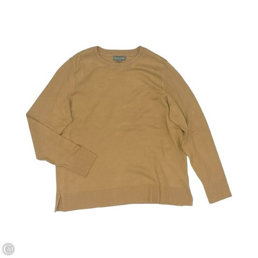 Sweater By Style And Company In Tan, Size: Mp