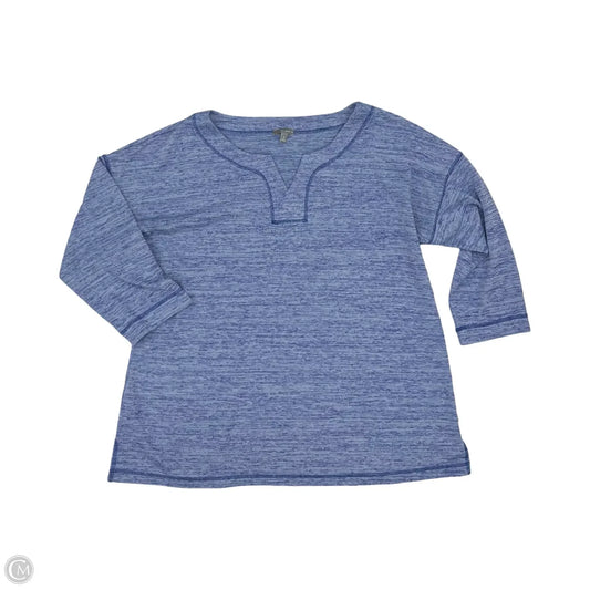 Top Long Sleeve By Talbots In Blue, Size: Xl