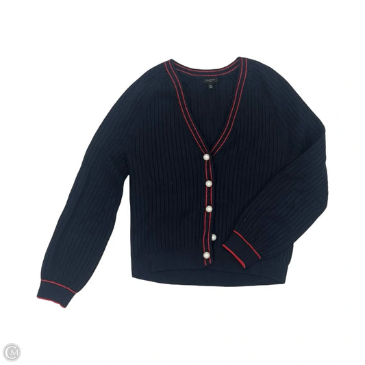 Sweater Cardigan By Talbots In Blue & Red, Size: Sp