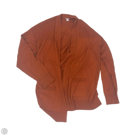Cardigan By Time And Tru In Orange, Size: Xxl
