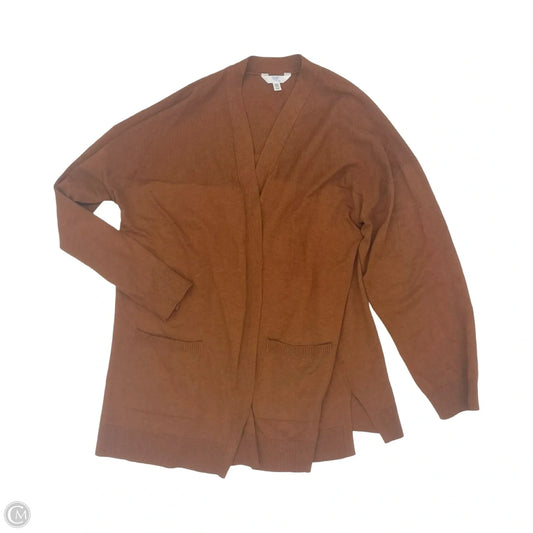 Cardigan By Time And Tru In Brown, Size: Xxl
