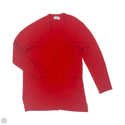Sweater Cardigan By Old Navy In Red, Size: Xl