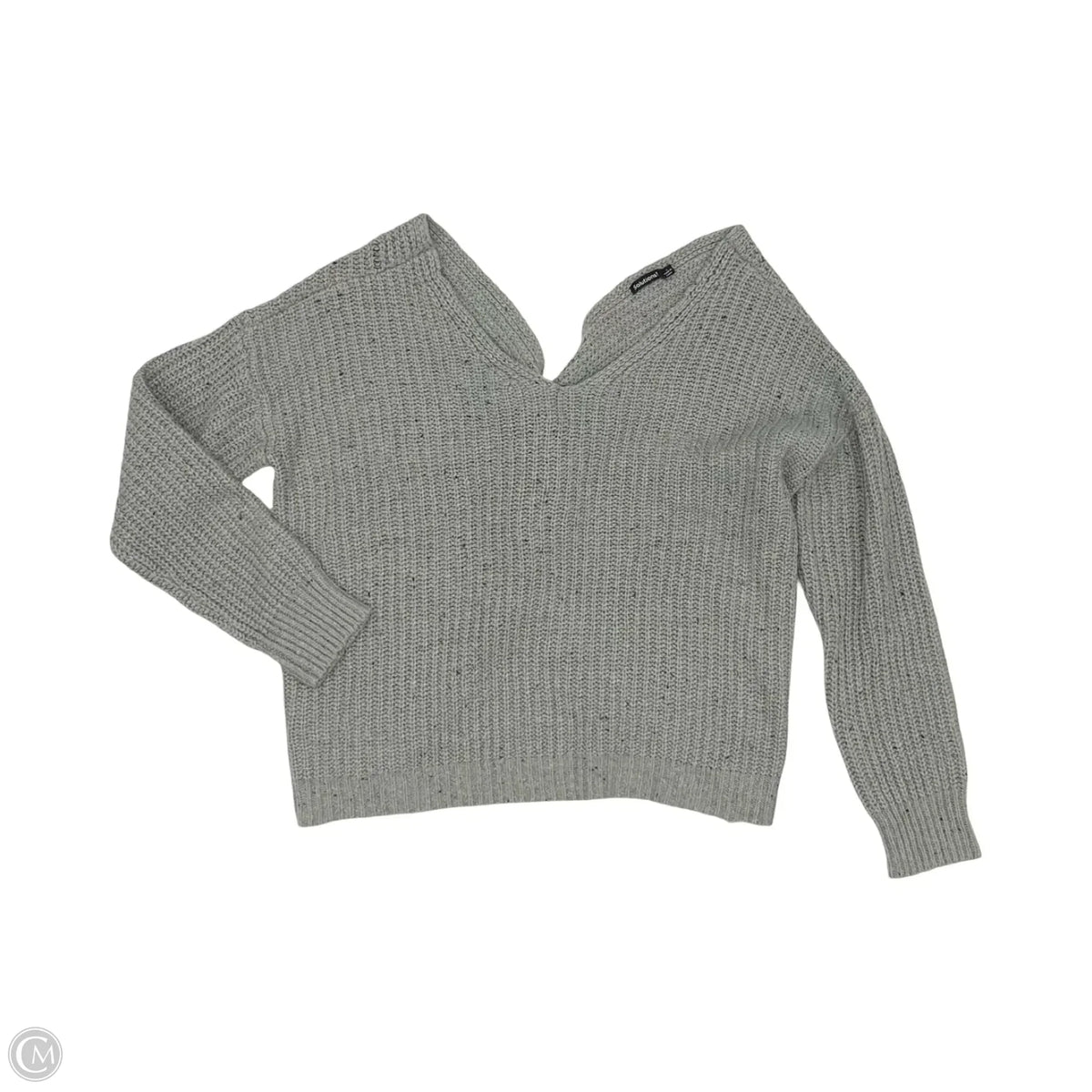 Sweater By Solutions In Grey, Size: L