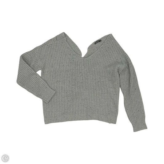 Sweater By Solutions In Grey, Size: L