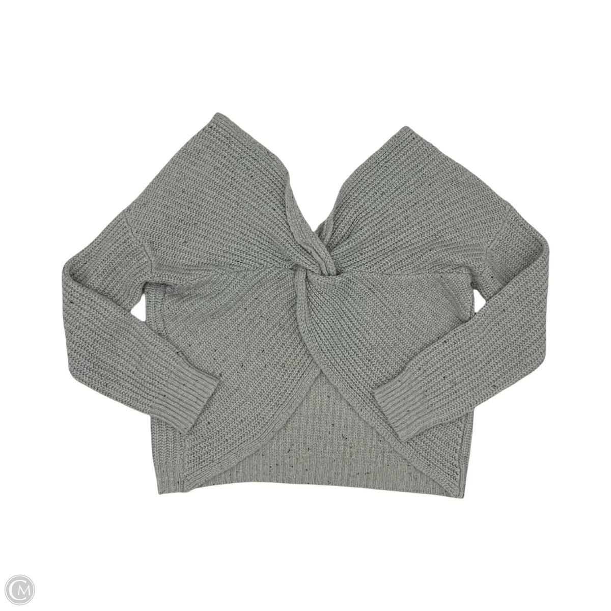 Sweater By Solutions In Grey, Size: L