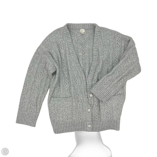 Sweater Cardigan By A New Day In Grey, Size: L