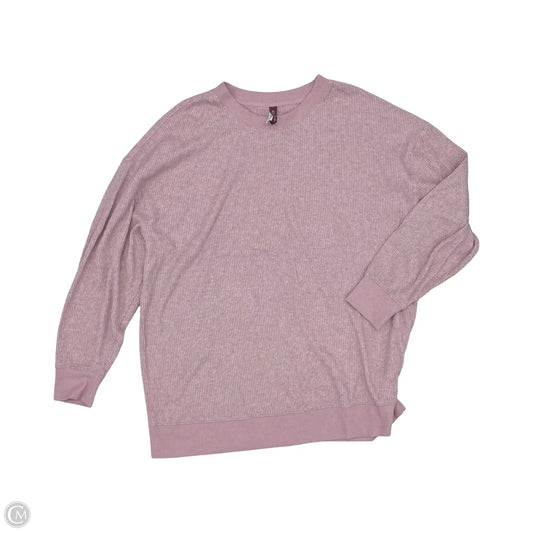 Top Long Sleeve By Adore Me In Pink, Size: 1x