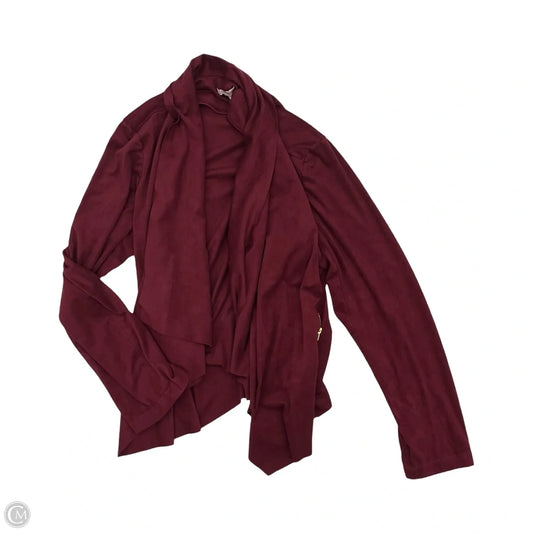 Cardigan By Dana Buchman In Red, Size: Xl