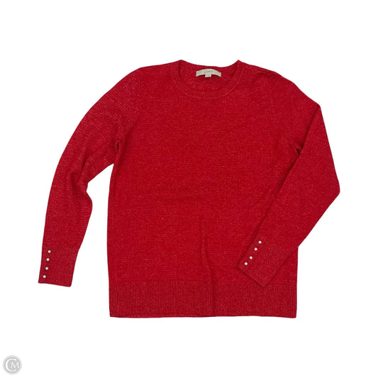 Sweater By Loft In Red, Size: M