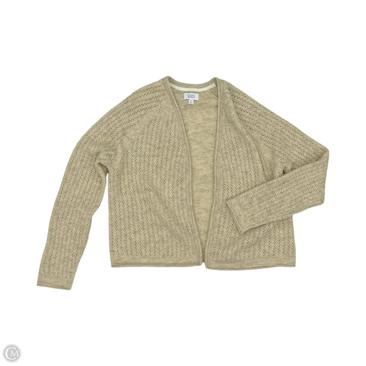 Sweater Cardigan By Croft And Barrow In Tan, Size: Xl