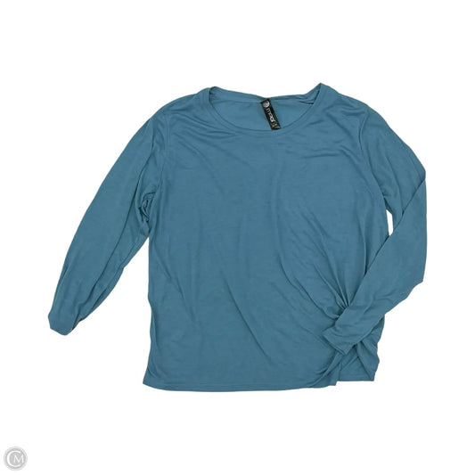 Top 3/4 Sleeve By Mpg In Blue, Size: Xl