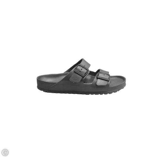 Sandals Flats By Birkenstock In Grey, Size: 11