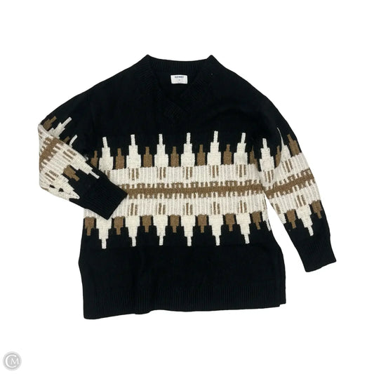 Sweater By Old Navy In Black & Brown, Size: 2x