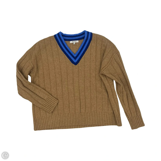 Sweater By Madewell In Blue & Brown, Size: Xs