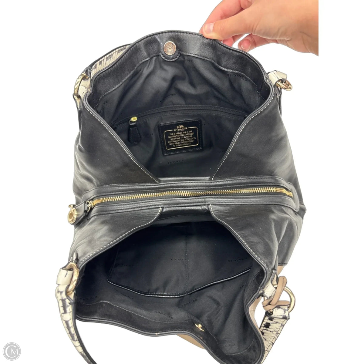 Handbag Designer By Coach, Size: Medium