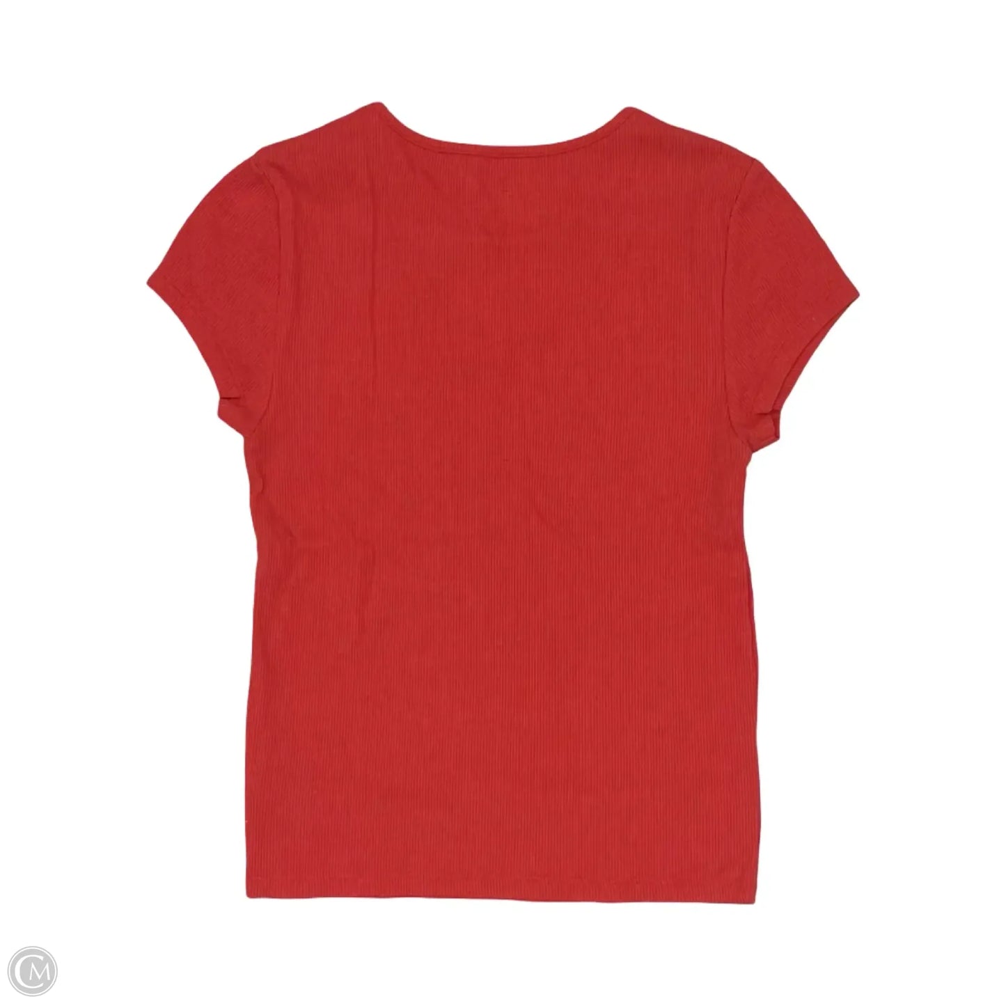 Top Short Sleeve Basic By American Eagle In Red, Size: S