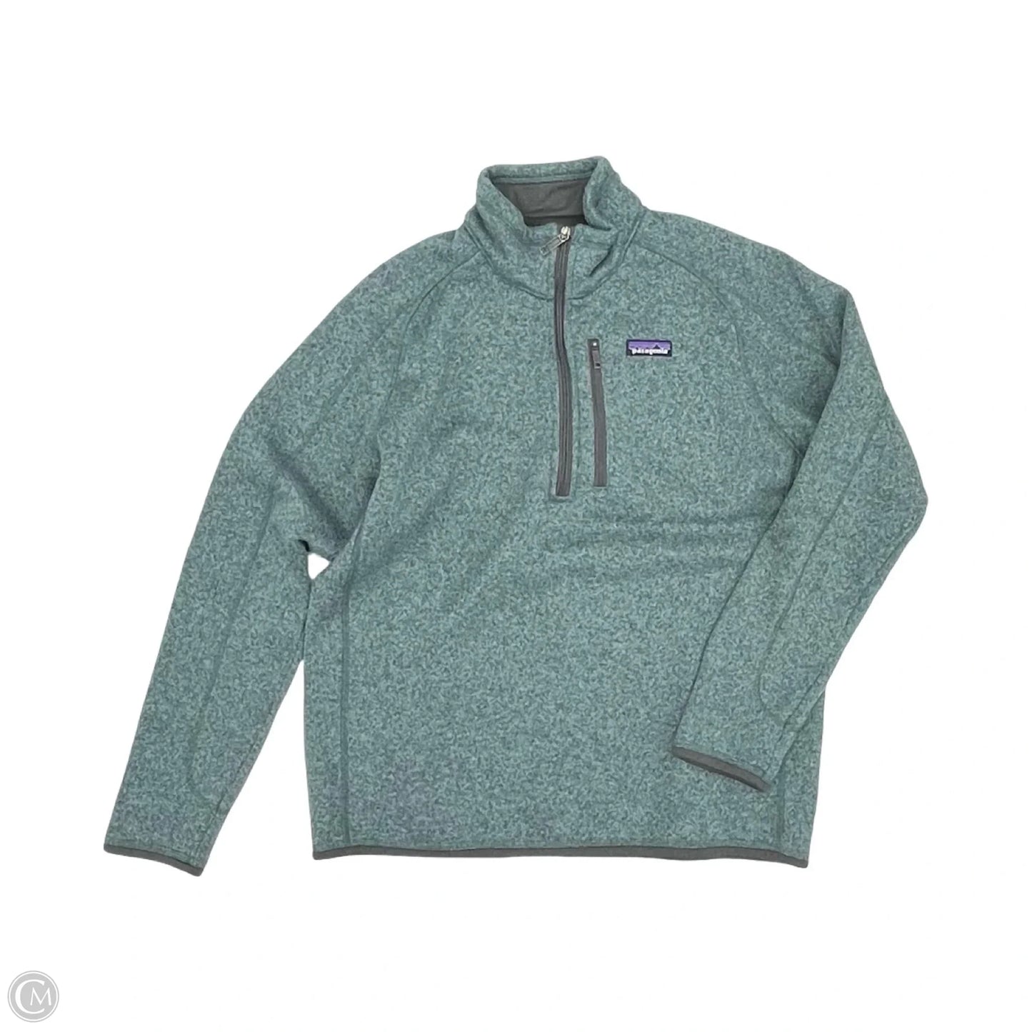 Athletic Sweatshirt Collar By Patagonia In Teal, Size: L