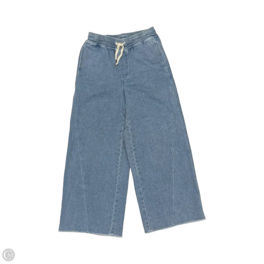 Pants Wide Leg By Aerie In Blue Denim, Size: M