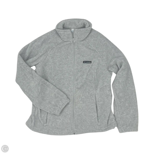 Jacket Fleece By Columbia In Grey, Size: Xl
