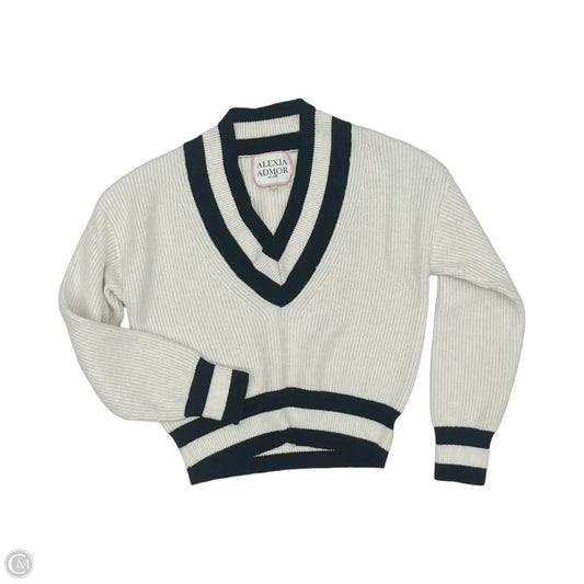 Sweater By Alexia Admor In Black & White, Size: M
