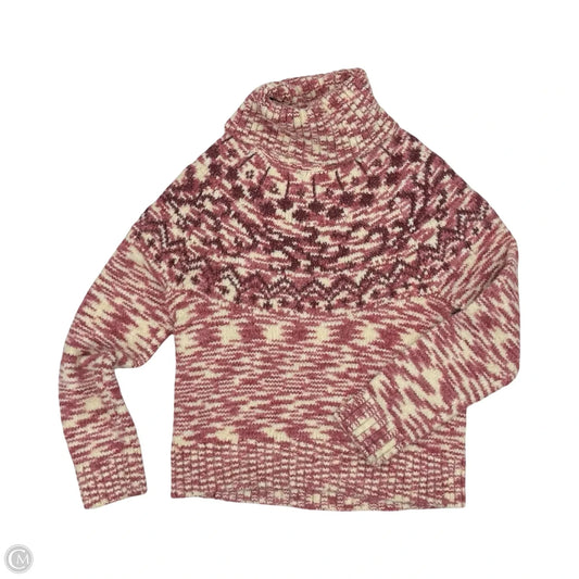 Sweater By Loft In Pink & Red, Size: Xs