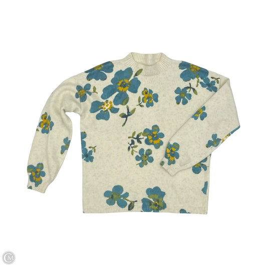 Sweater By Loft In Floral Print, Size: S