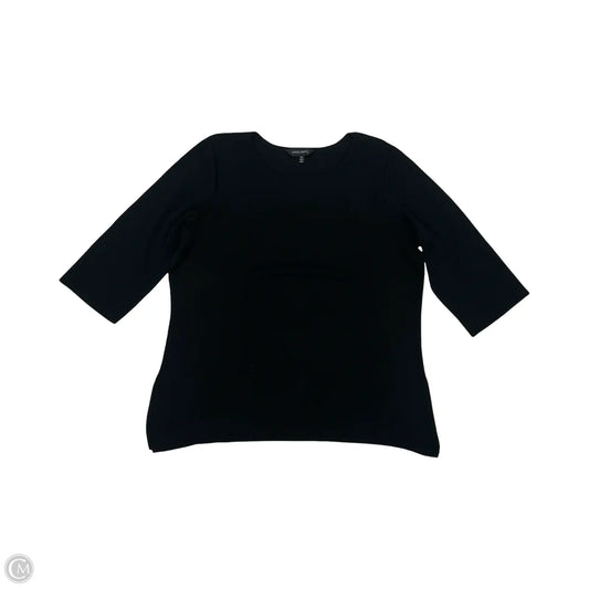 Sweater By Ming Wang In Black, Size: 1x