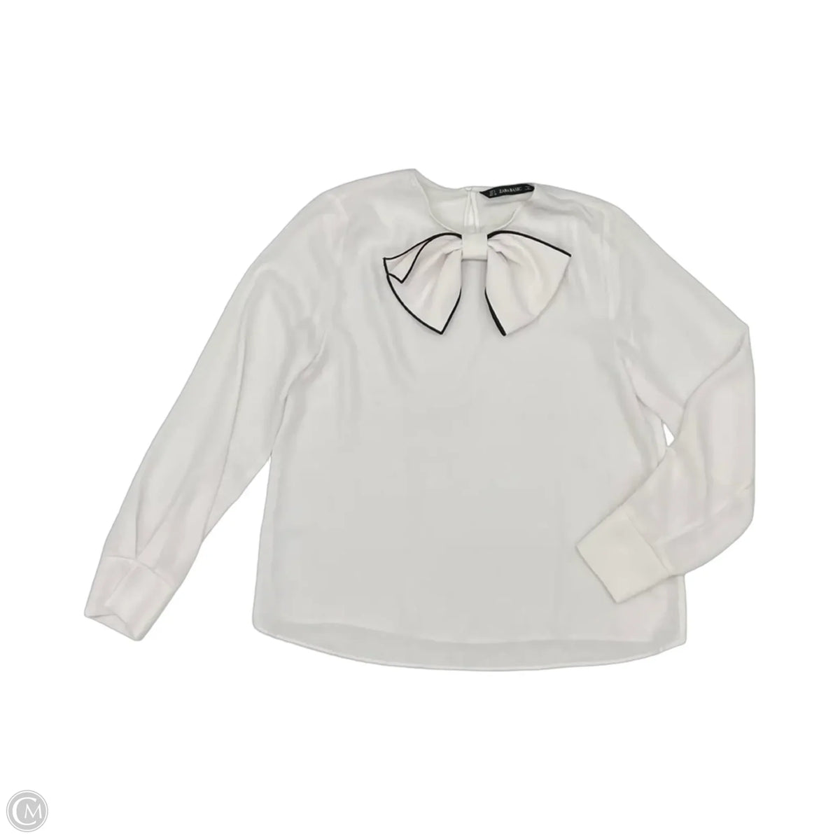 Blouse Long Sleeve By Zara Basic In Pink, Size: S
