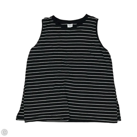 Top Sleeveless By Clothes Mentor In Black & White, Size: Xl