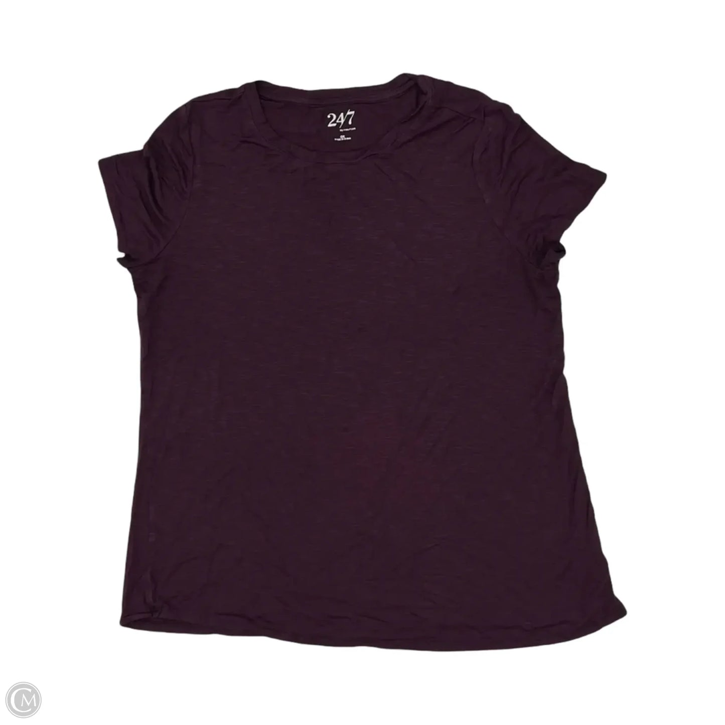 Top Short Sleeve By Maurices In Purple, Size: 1x