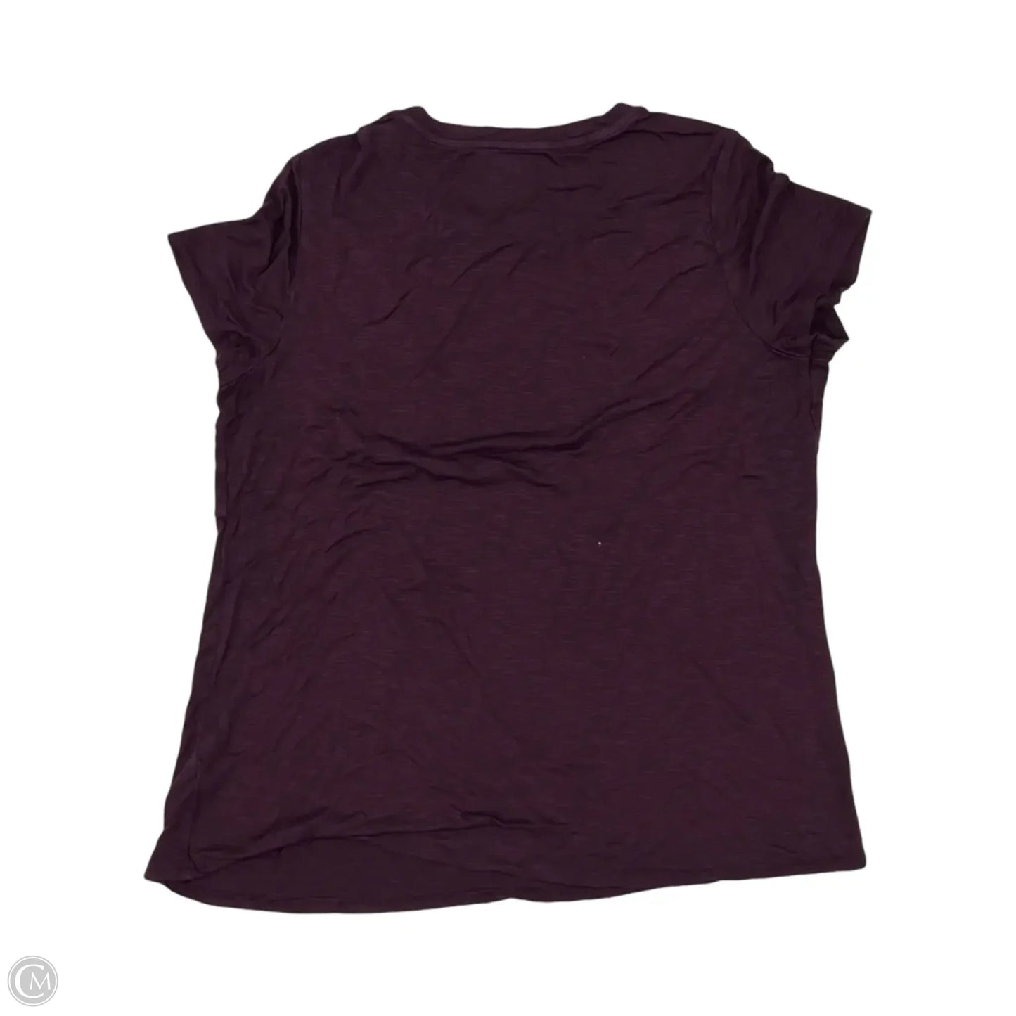 Top Short Sleeve By Maurices In Purple, Size: 1x