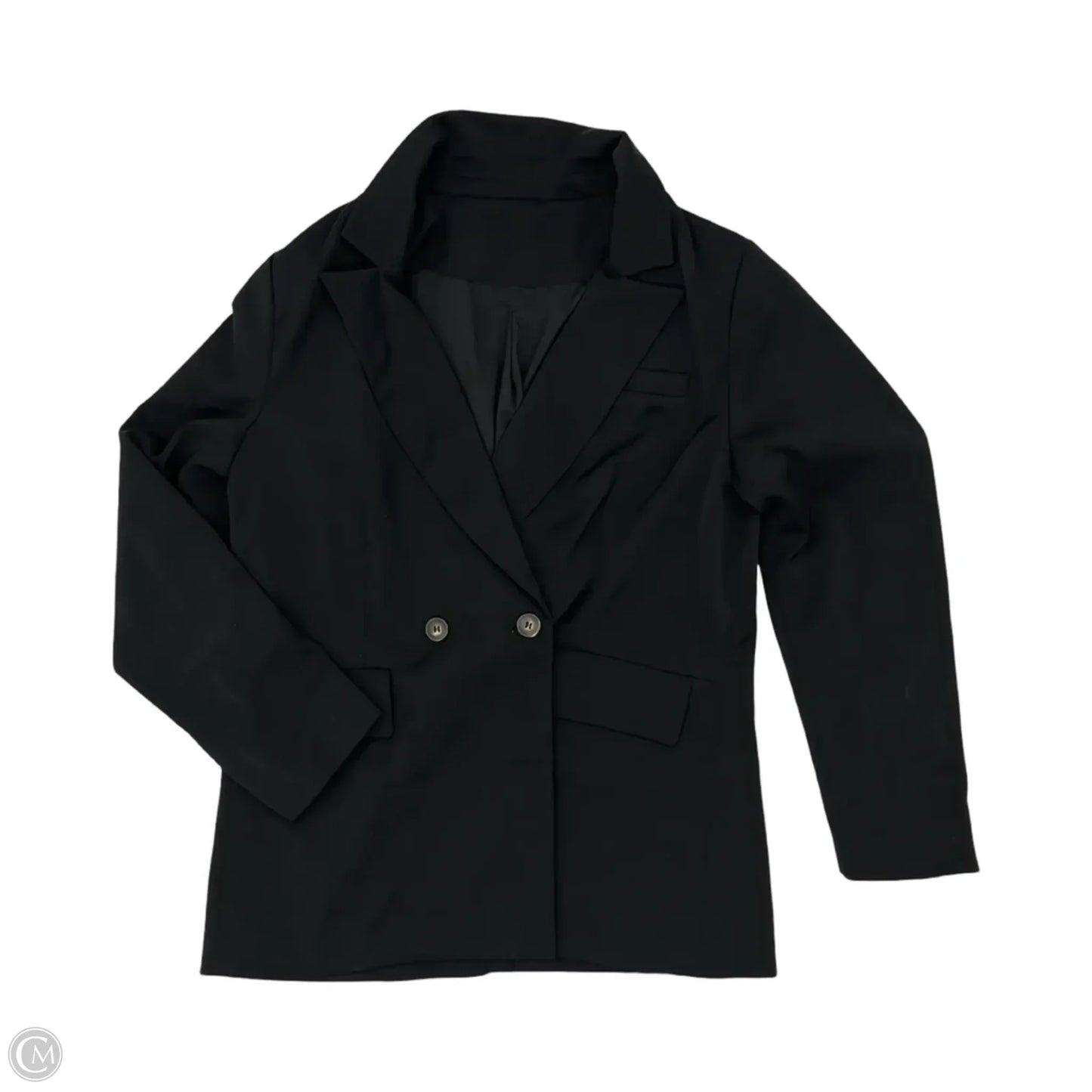 Blazer By Clothes Mentor In Black, Size: L