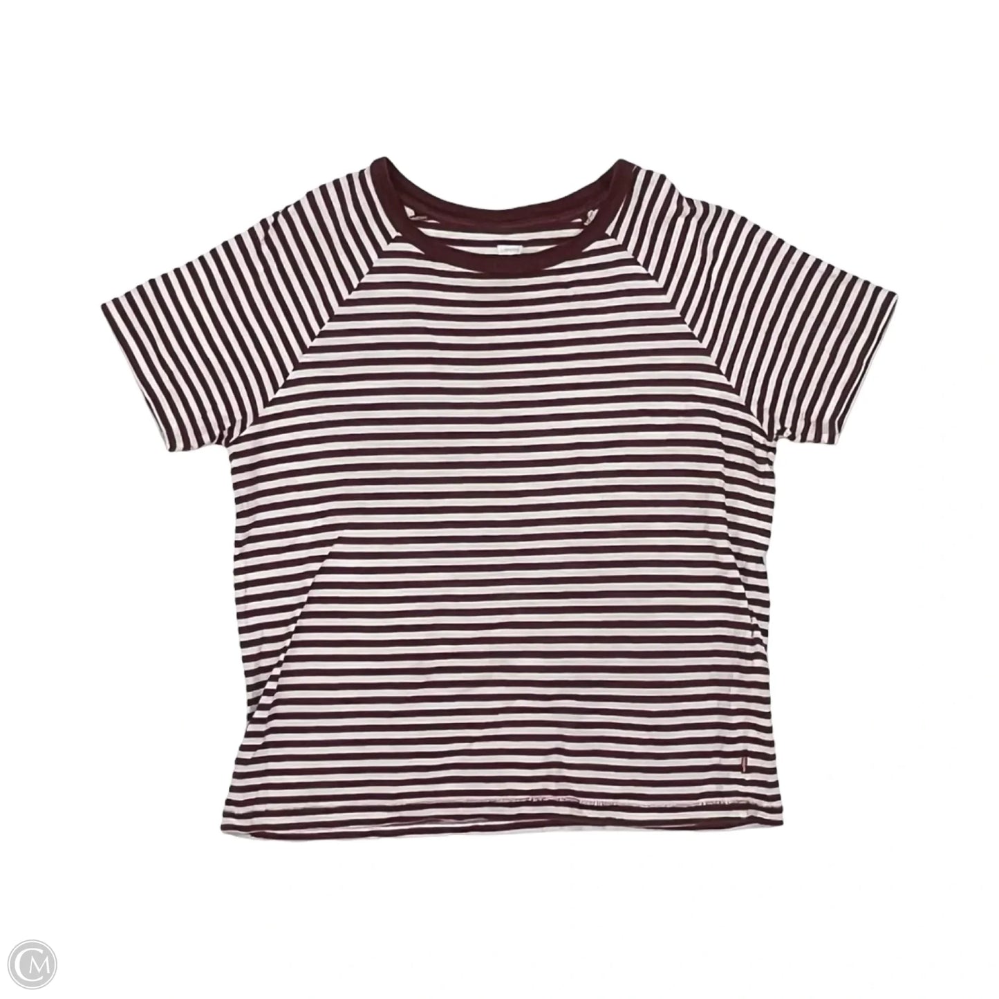 Top Short Sleeve By Levis In Red & White, Size: S