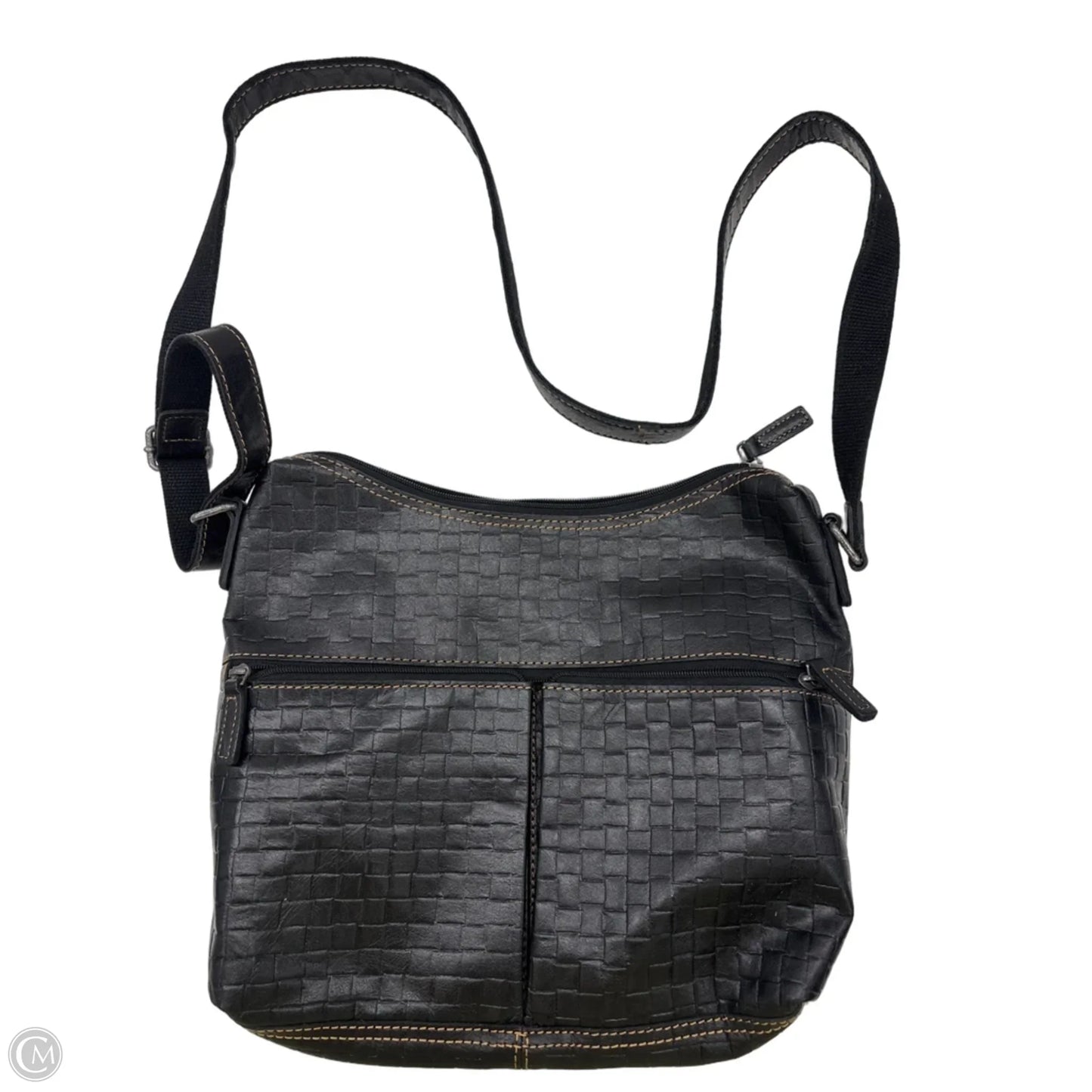 Crossbody Leather By Clothes Mentor, Size: Medium