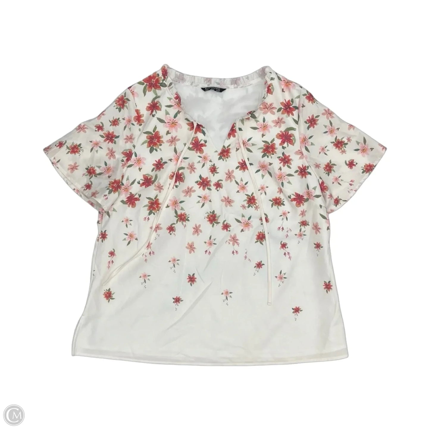 Blouse Short Sleeve By Bloomchic In Floral Print, Size: L