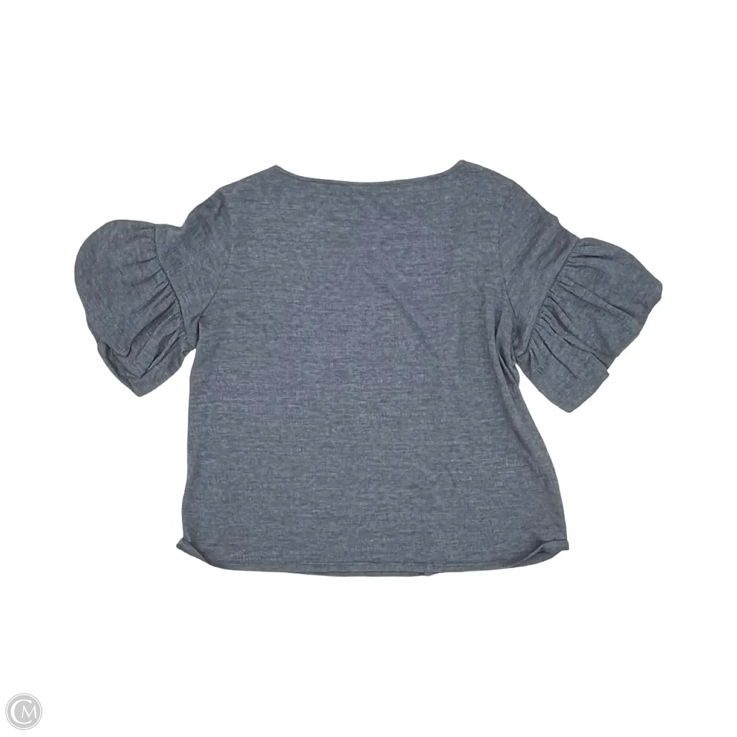 Top Short Sleeve By Cable And Gauge In Blue, Size: L
