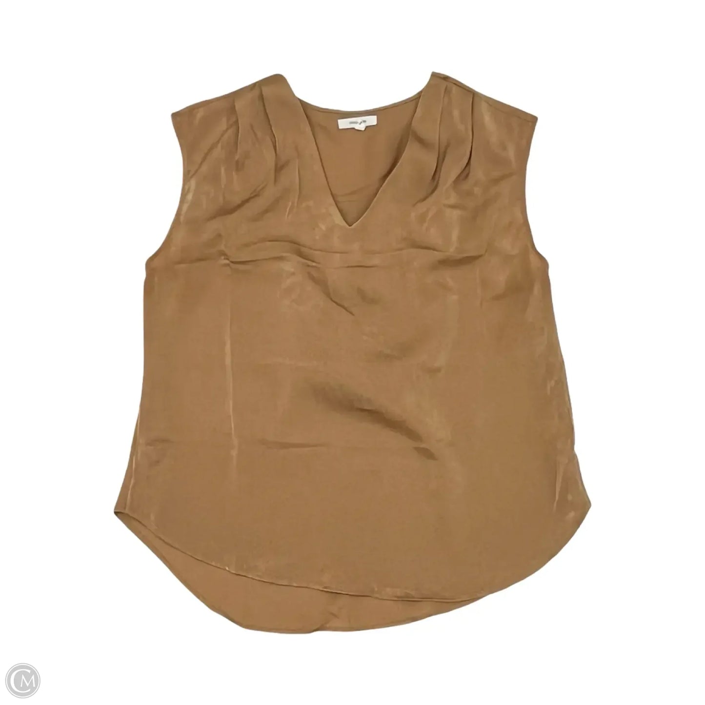Blouse Sleeveless By Maurices In Tan, Size: S