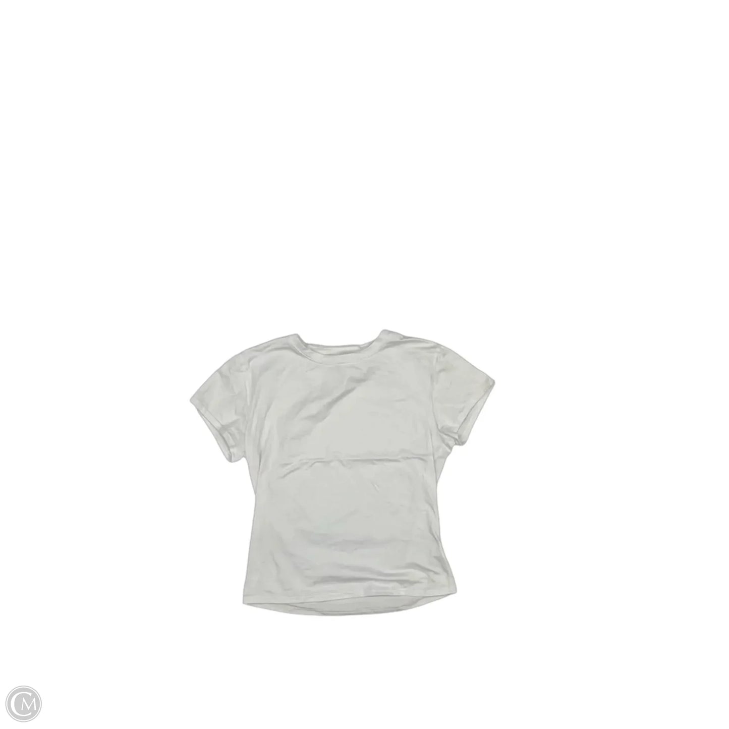 Top Short Sleeve Basic By Clothes Mentor In White, Size: L