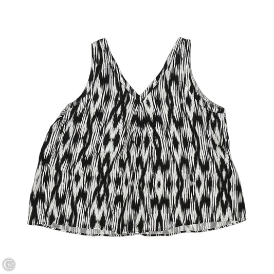 Blouse Sleeveless By Torrid In Black & White, Size: 2x