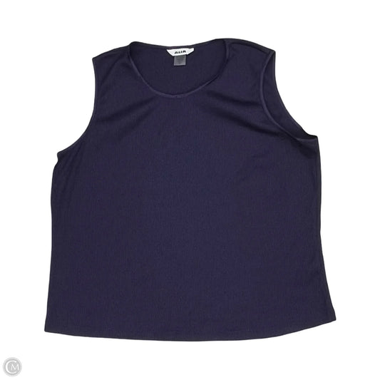 Top Sleeveless By Alia In Purple, Size: 3x