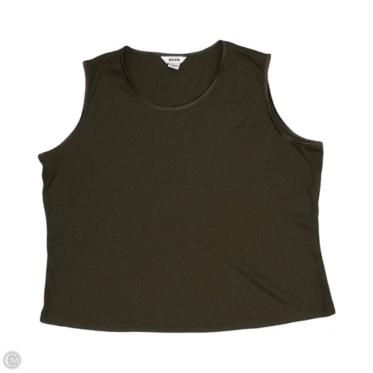 Top Sleeveless By Alia In Brown, Size: 3x