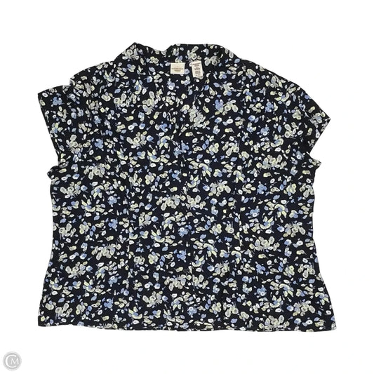 Blouse Short Sleeve By Covington In Floral Print, Size: 3x