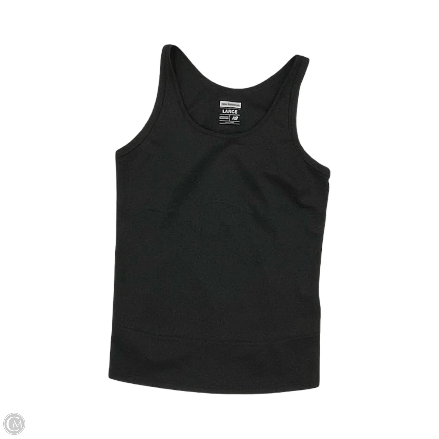 Athletic Tank Top By New Balance In Black, Size: L