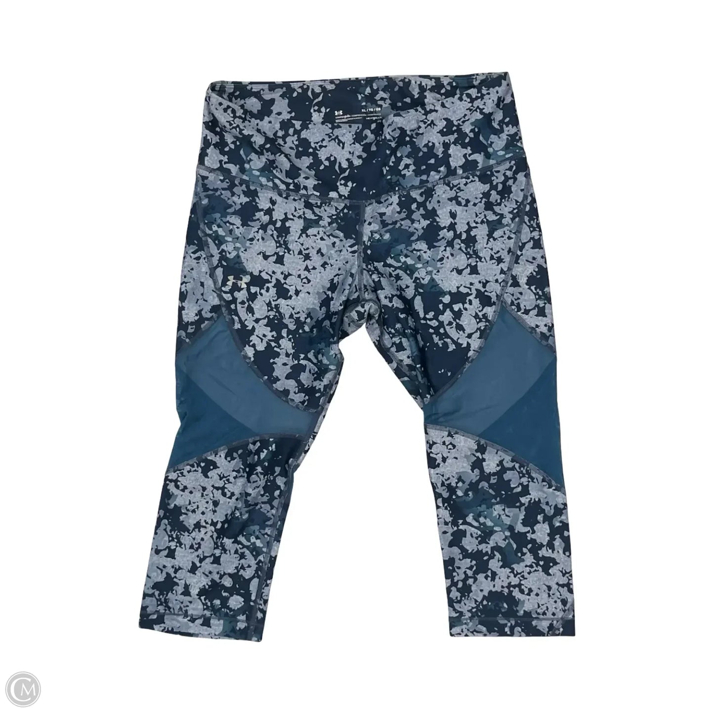 Athletic Leggings Capris By Under Armour In Blue, Size: Xl